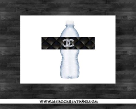 coco chanel water bottle labels|expensive Chanel labels.